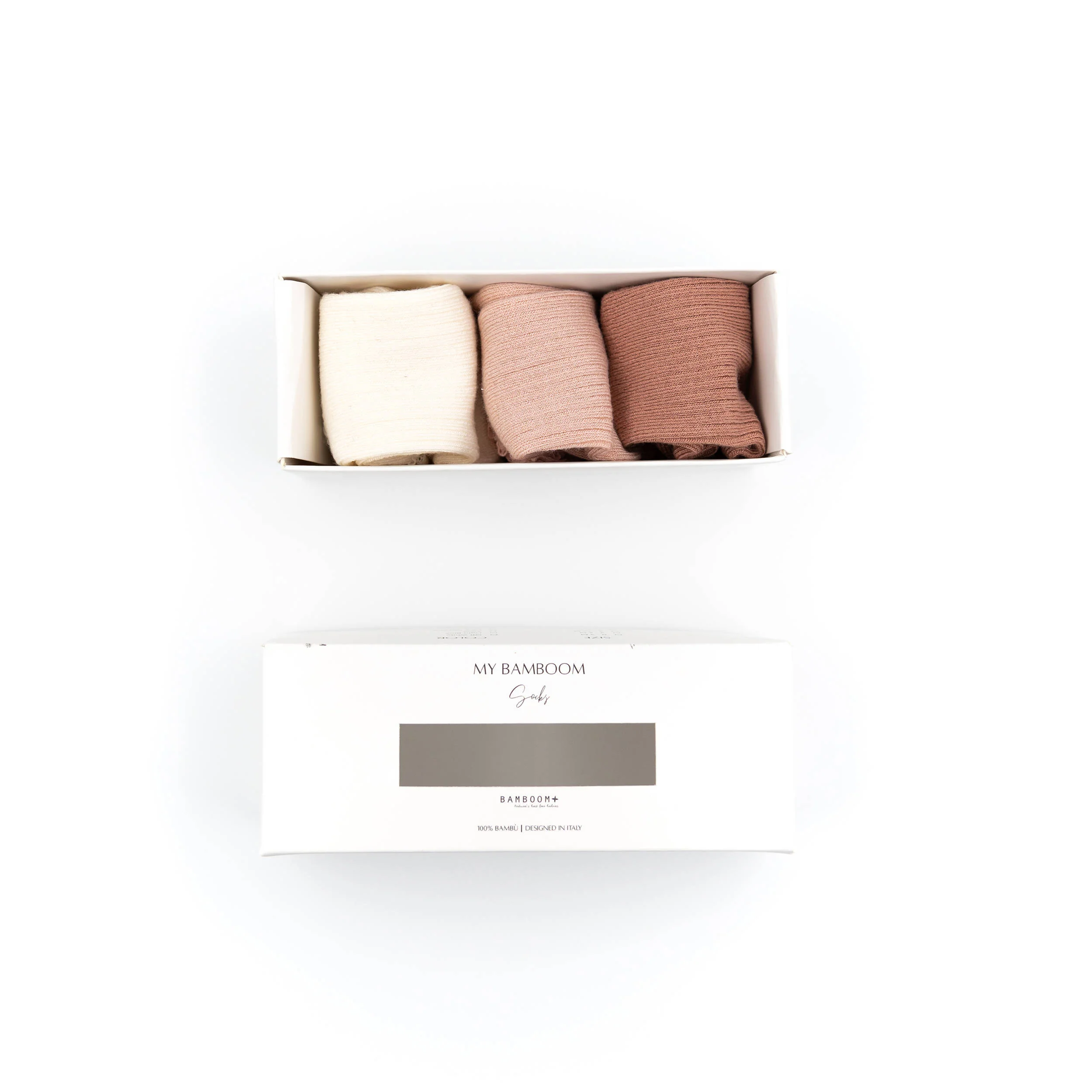 3PC in GIFT BOX Calza Bimba con Pizzo - ROSA 04