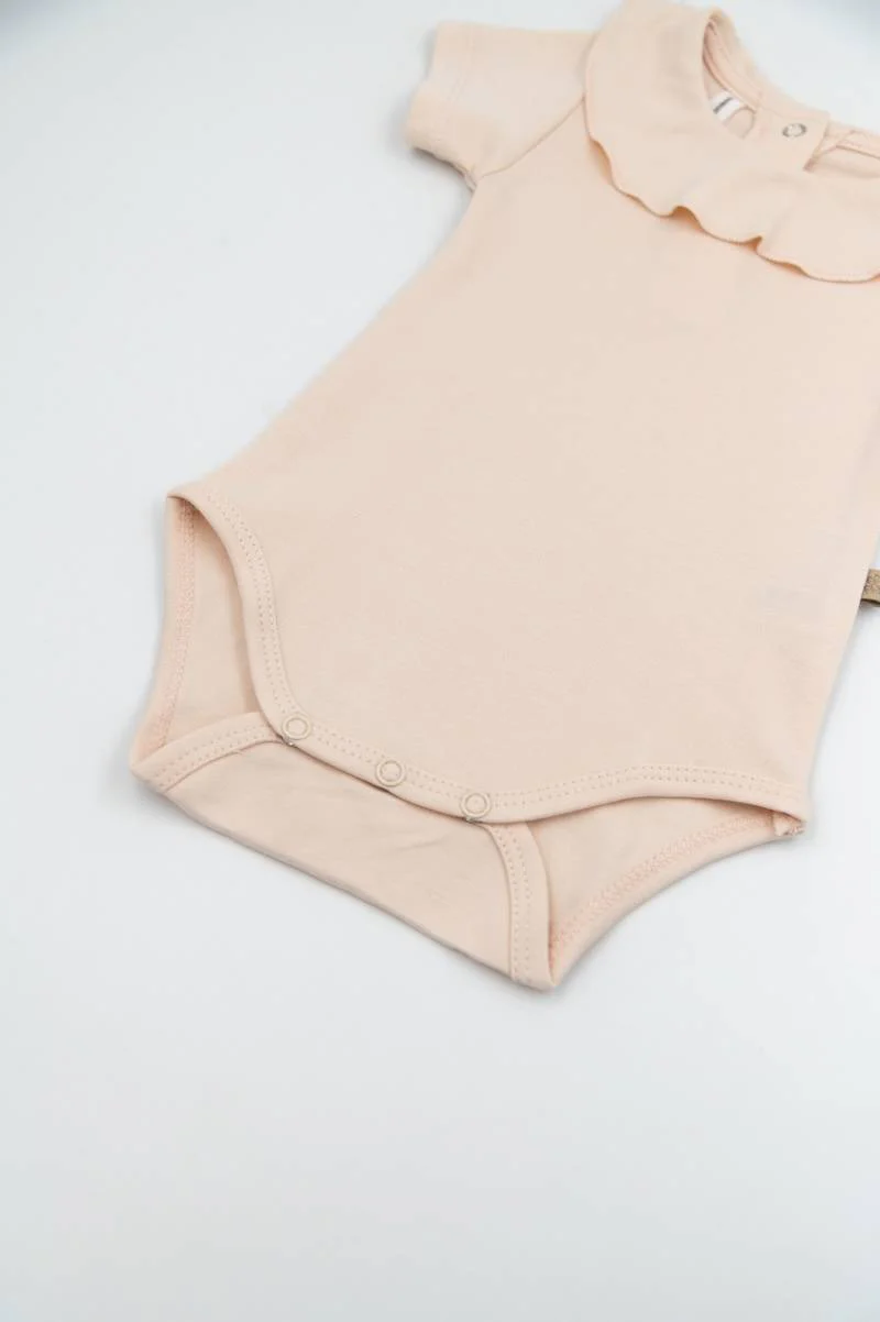 Body Bimba Collo Volant maniche corte - LIGHT PINK 504 - Image 3