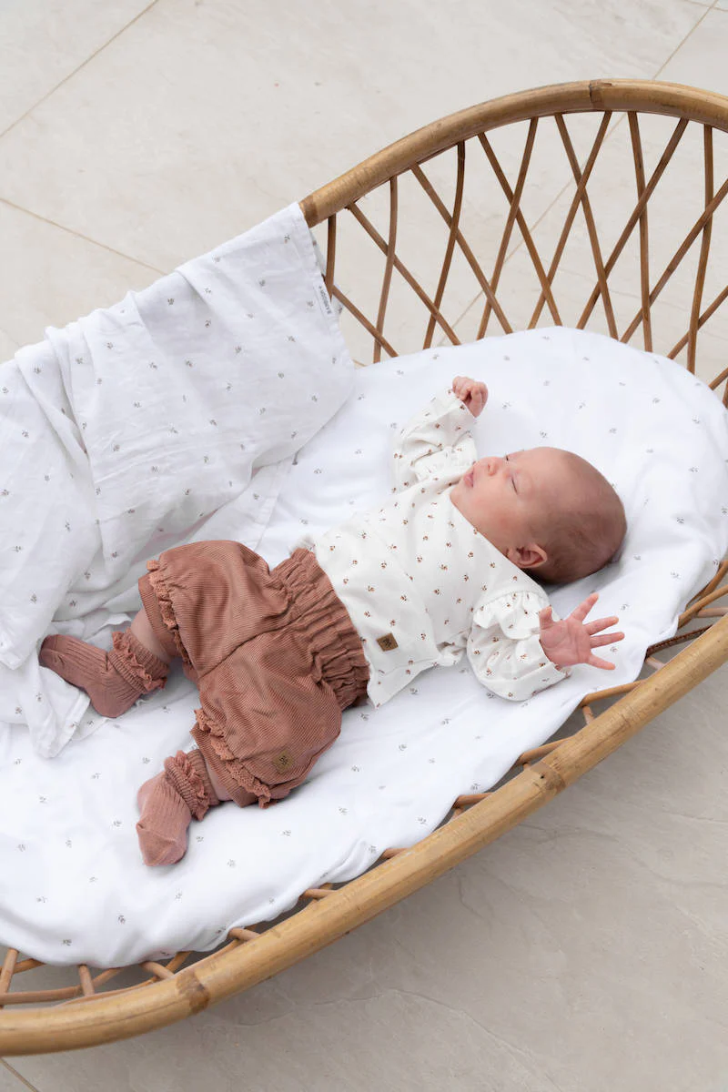 Calza Bimba con Pizzo in Bambù - Rosa Antico Scuro 48 - Image 3