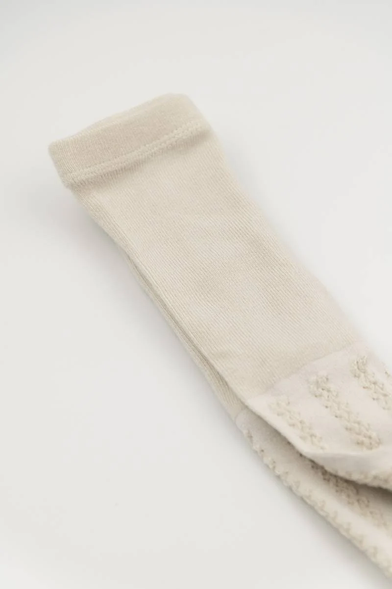 Calza maglia traforata - OYSTER GREY 112 - Image 4