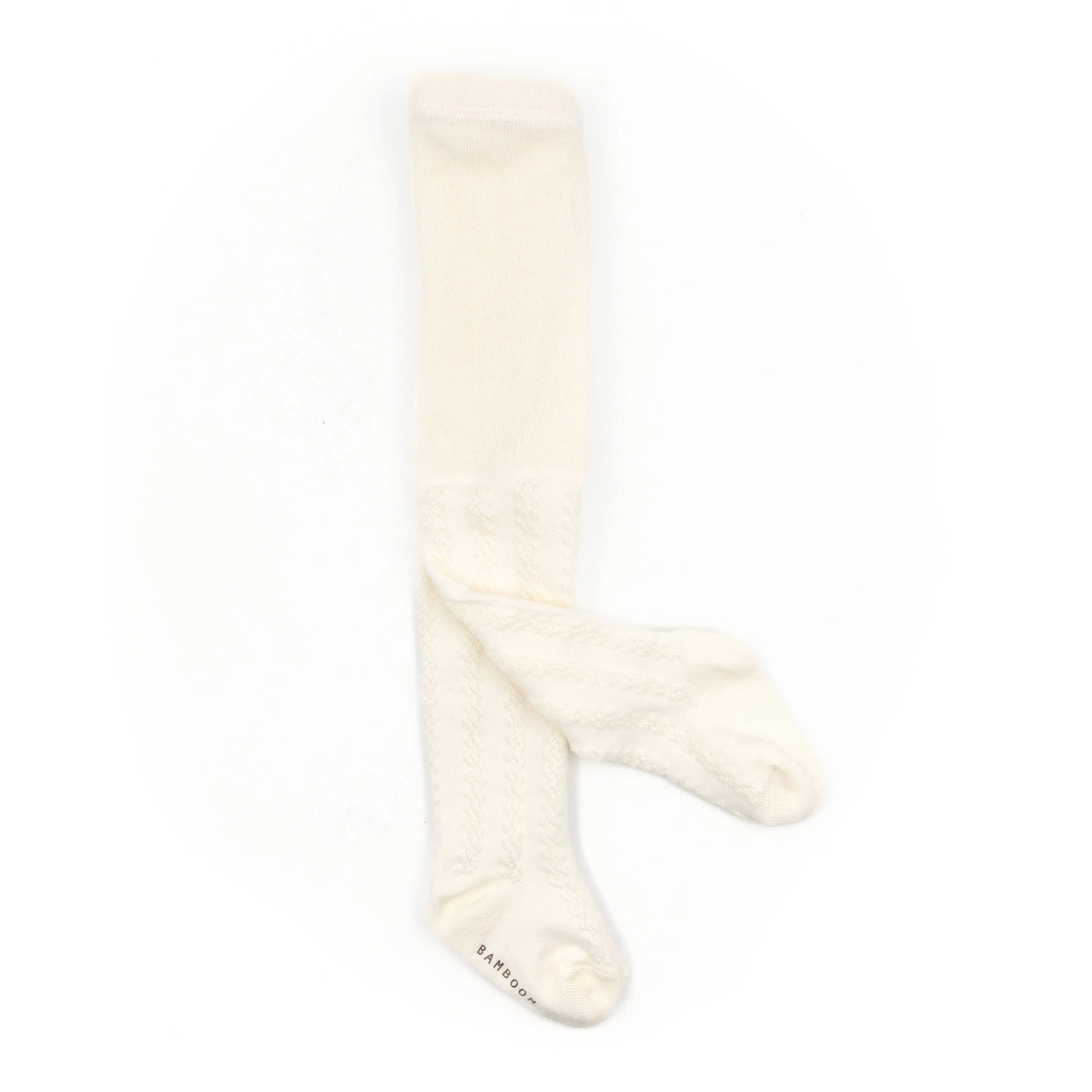 Calza maglia traforata - PANNA 02