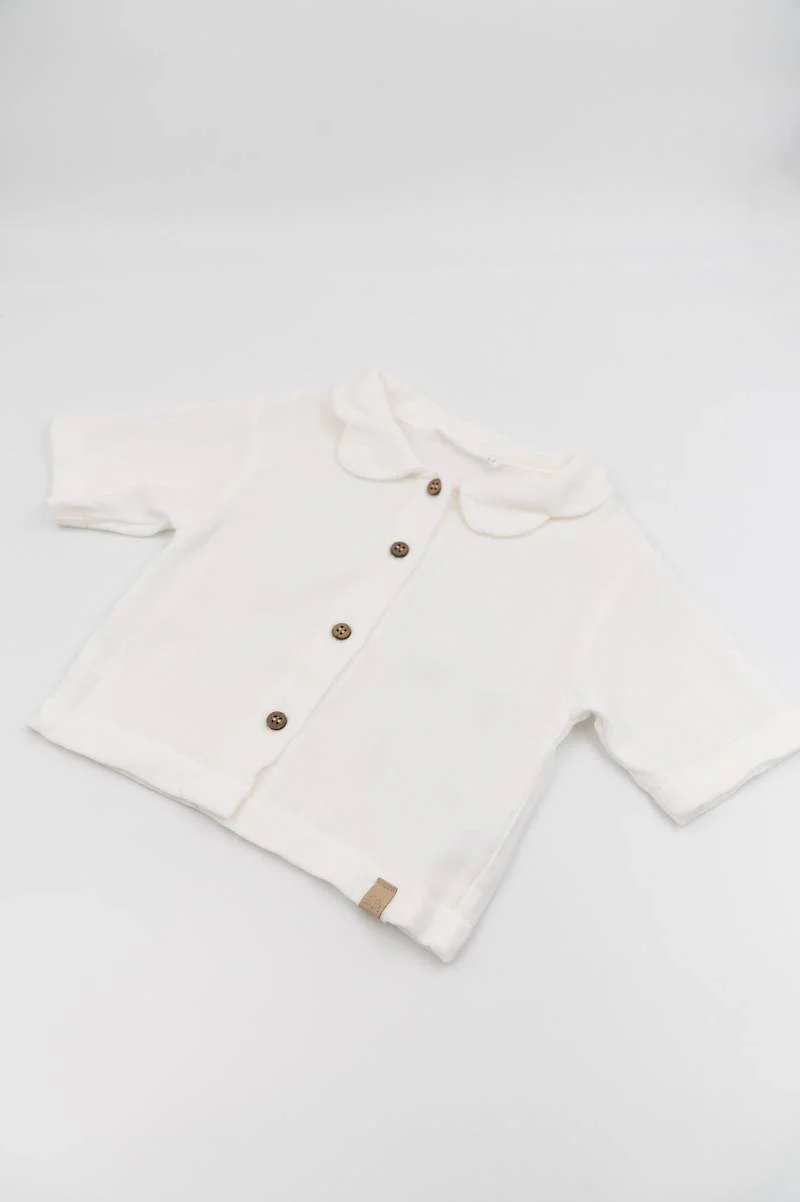 Camicia collo a fiore - OFFWHITE 111 - Image 2