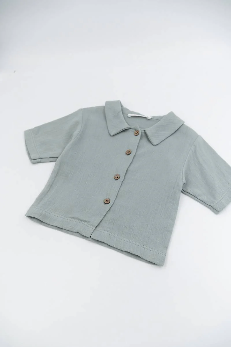 Camicia maniche corte - ACQUA GREY 122 - Image 3