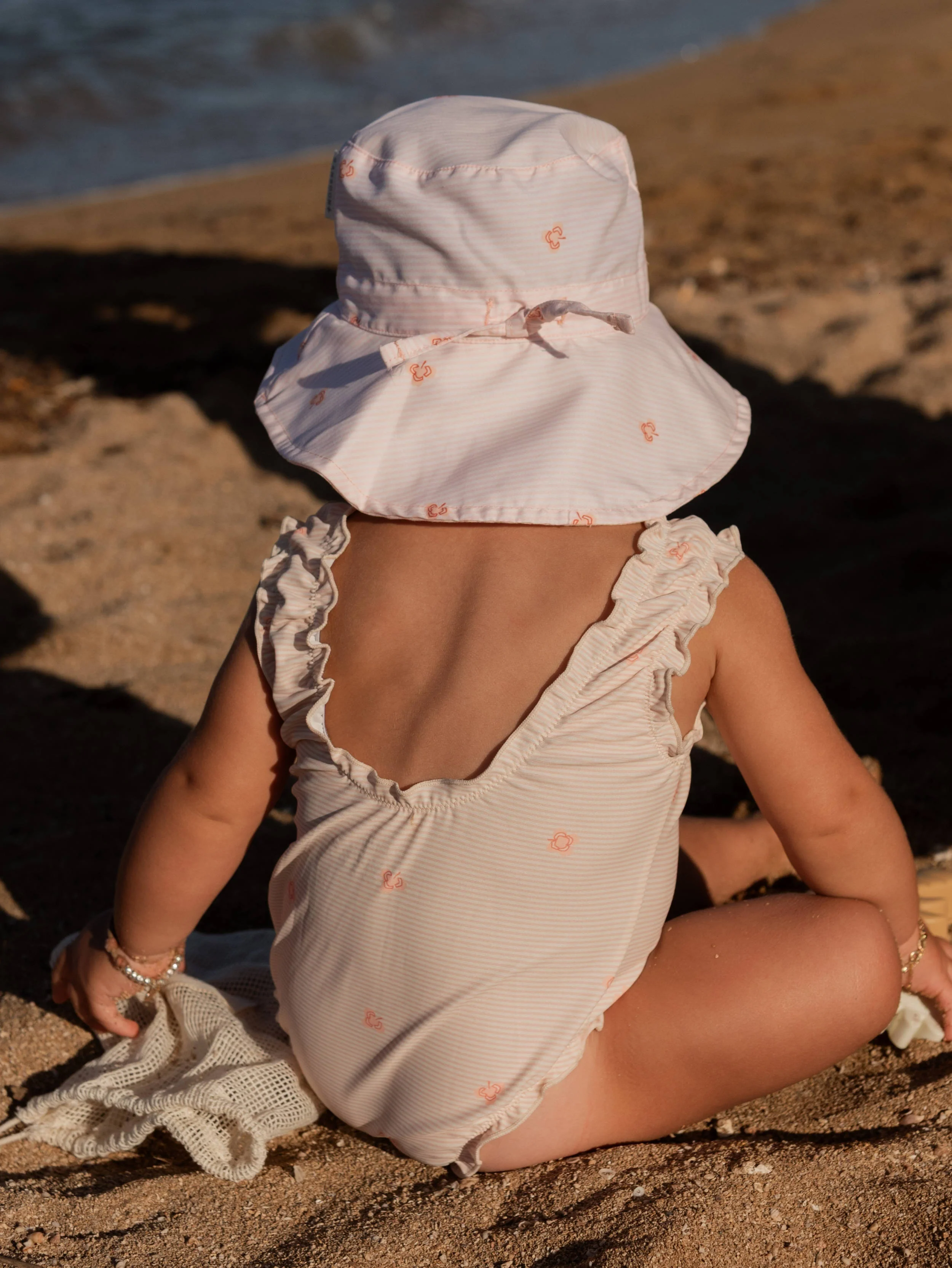 Cappellino da mare UV50+ - STRIPE AND LEAVES 433 - Image 3