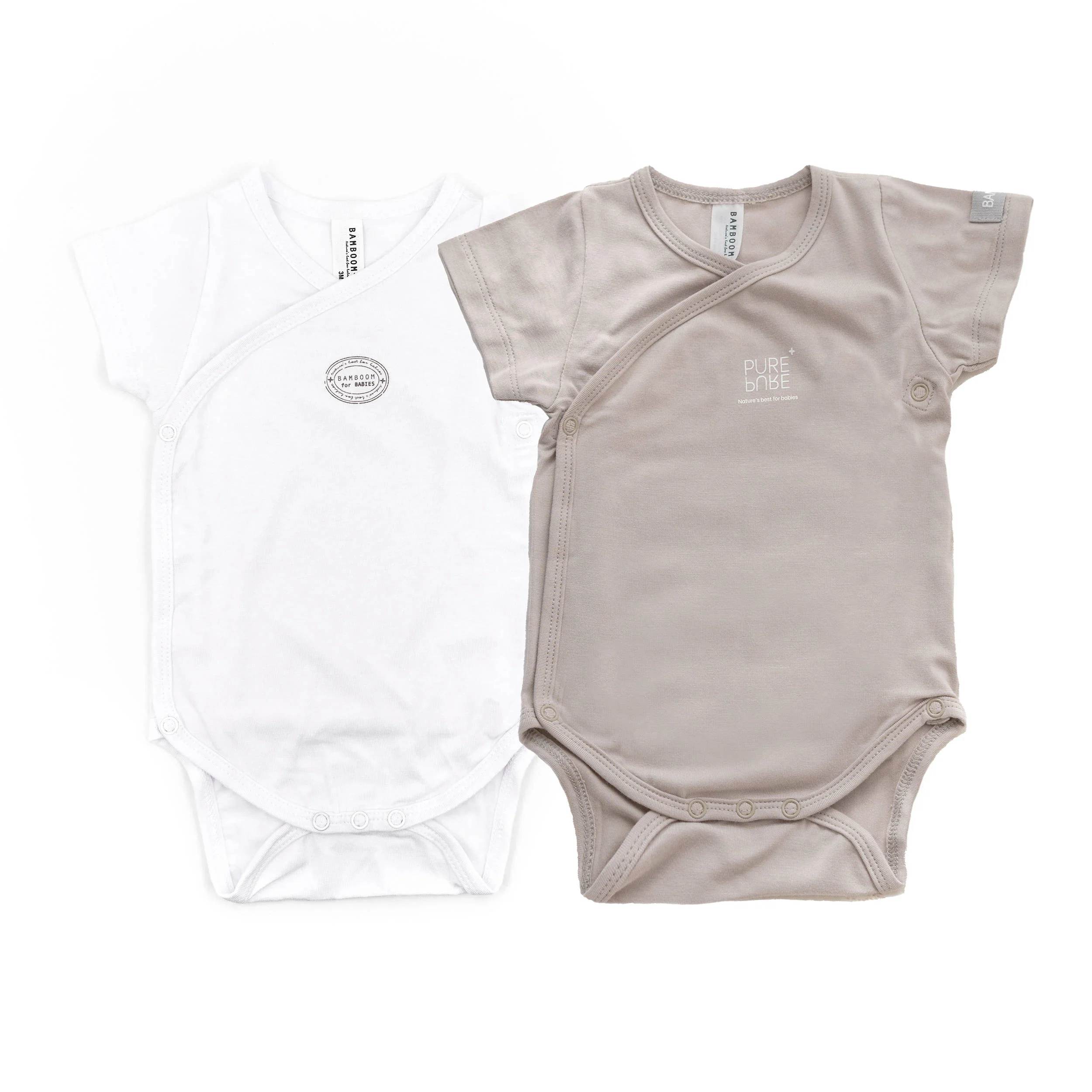 Confezione Body maniche corte- 2pc - Cammello 33