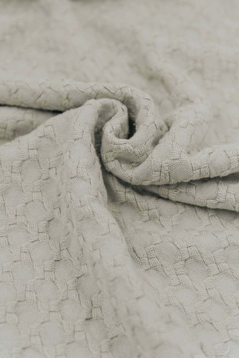 Coperta lettino 140X100 Honey + spugna peluche - OYSTER GREY 112 - Image 3