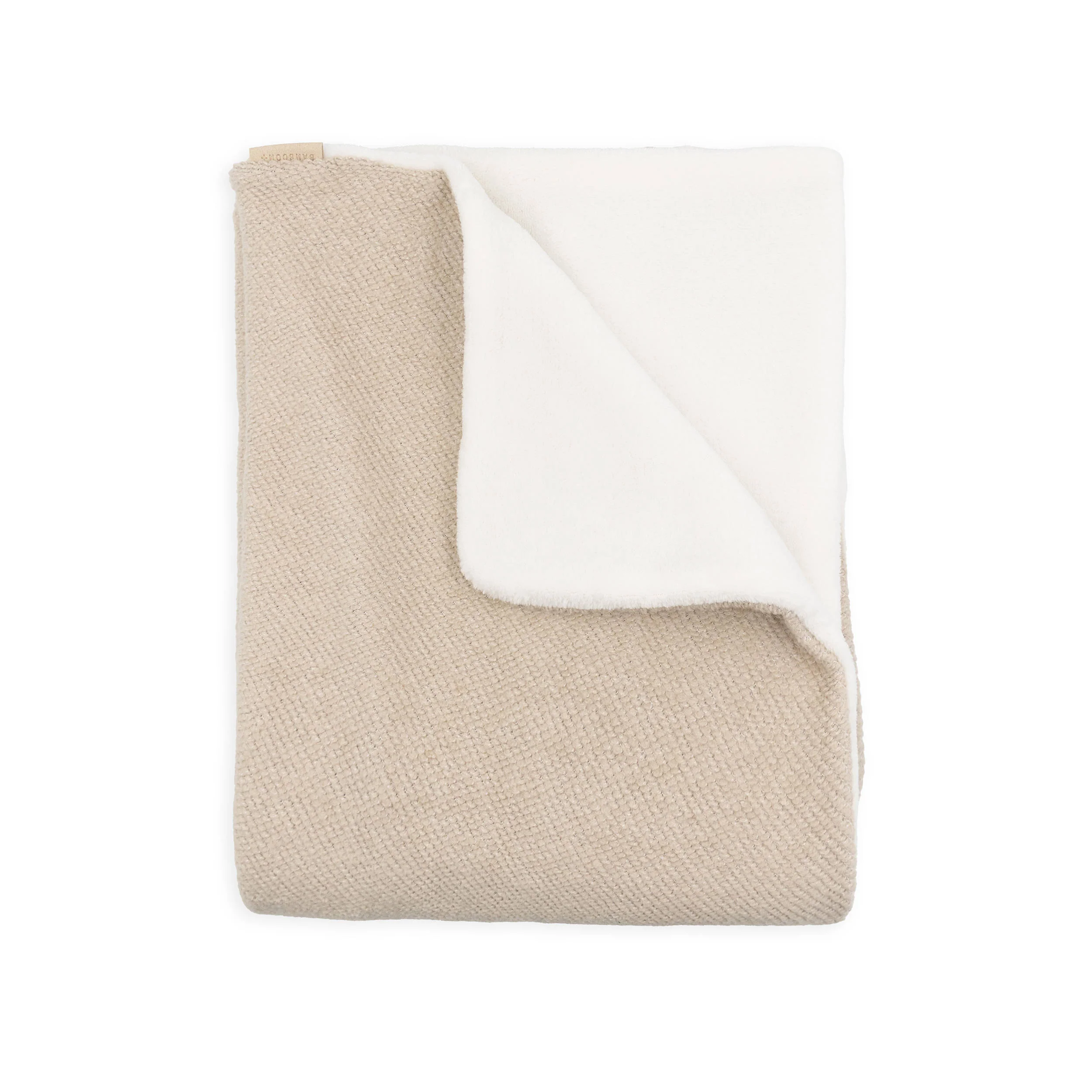 Copertina culla Brushed + spugna peluche - MELANGE SAND 181