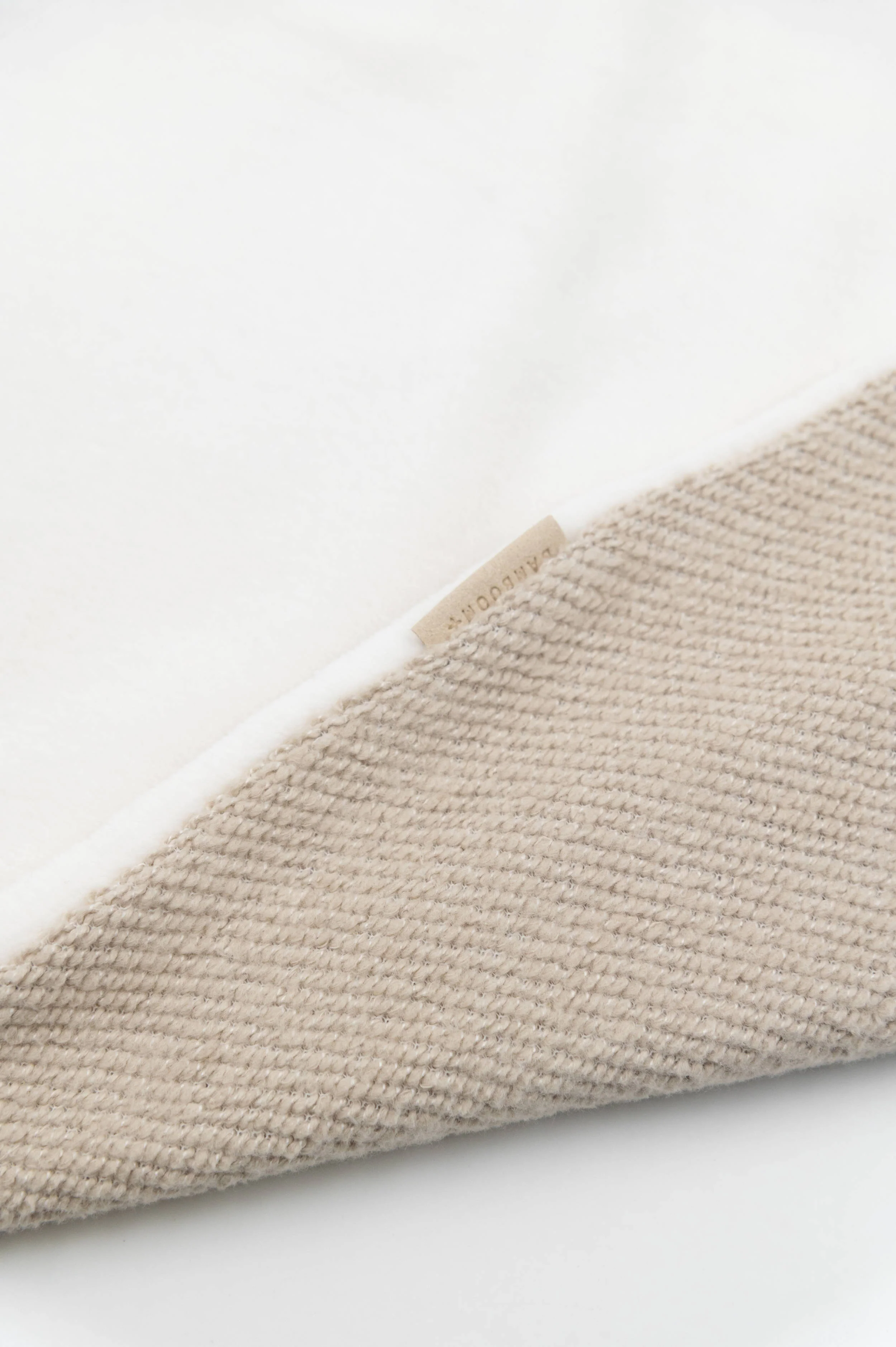 Copertina culla Brushed + spugna peluche - MELANGE SAND 181 - Image 3