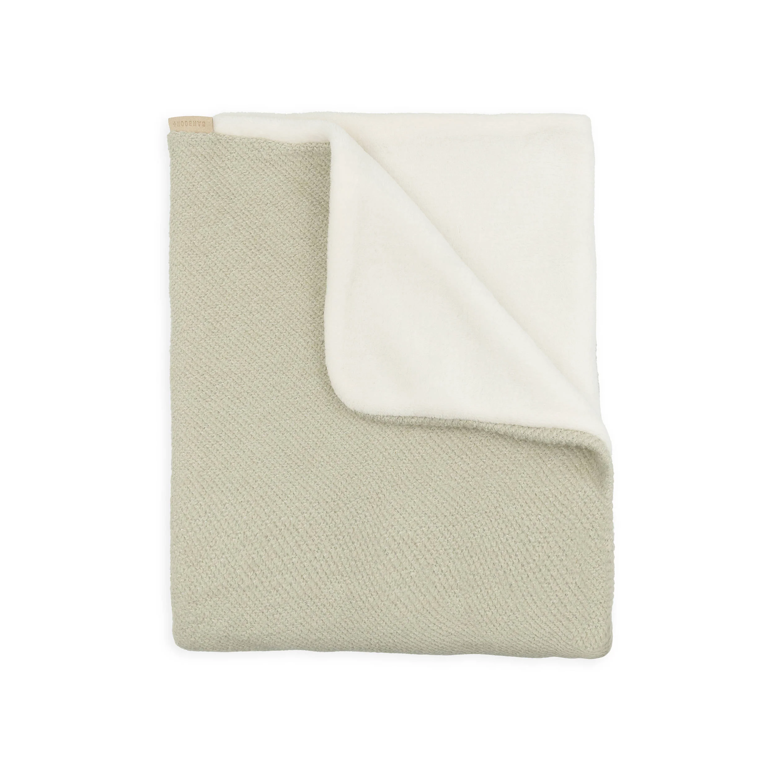 Copertina culla Brushed + spugna peluche - SAGE OLIVE 410
