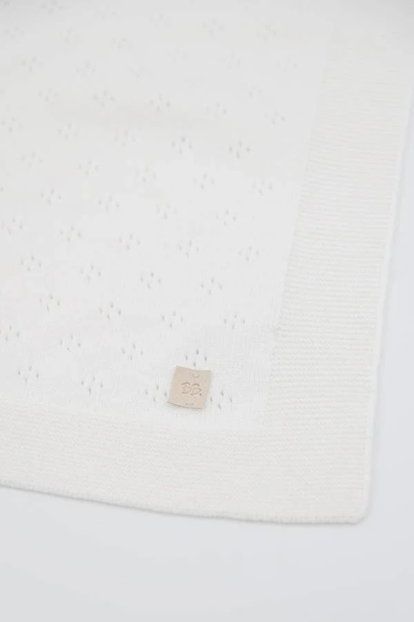 Copertina lavorata a maglia estiva - WARM WHITE 128 - Image 3