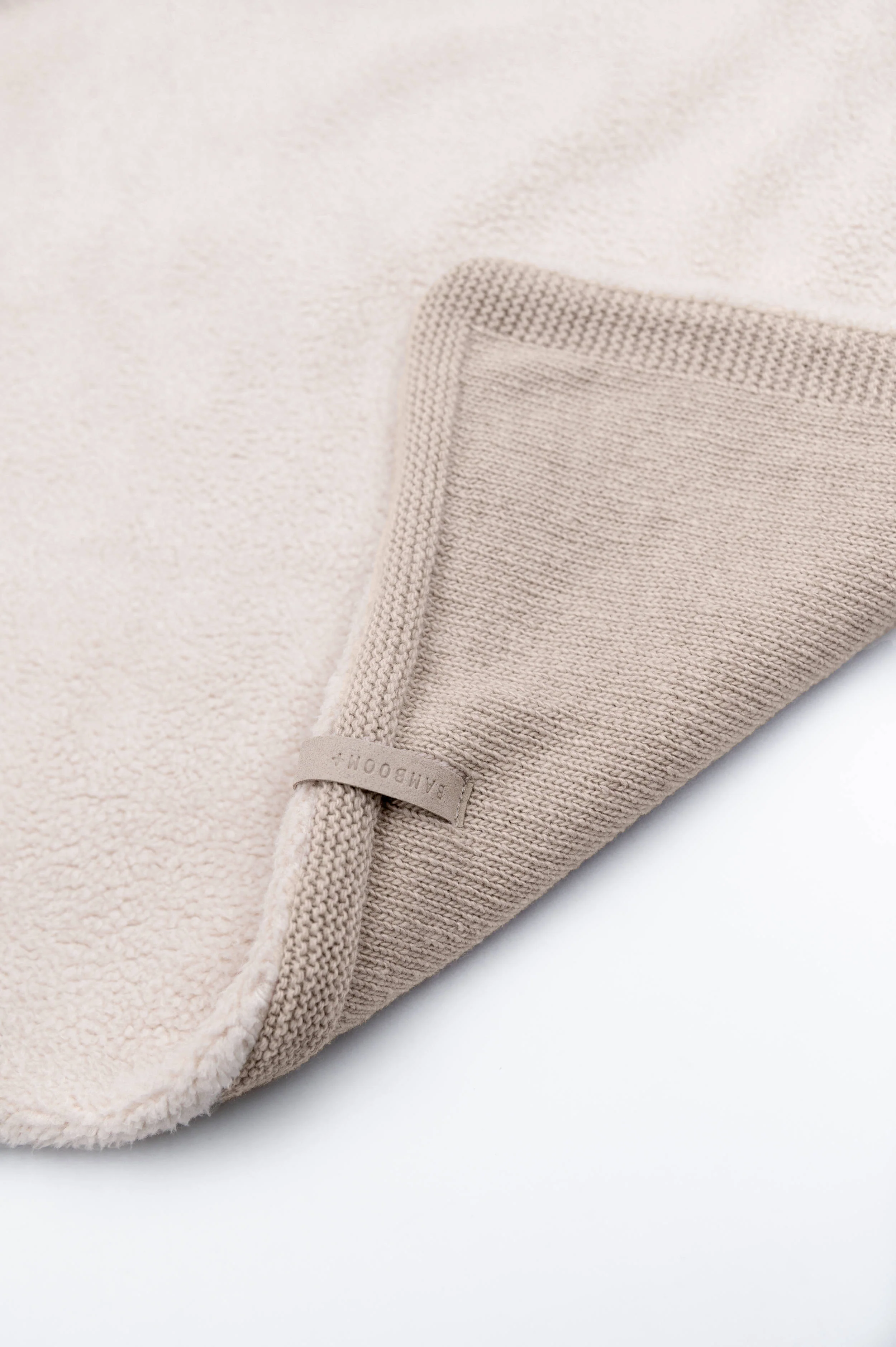 Copertina Wrap 4 stagioni con Cashmere e lato teddy - STONE SAND 505 - Image 3