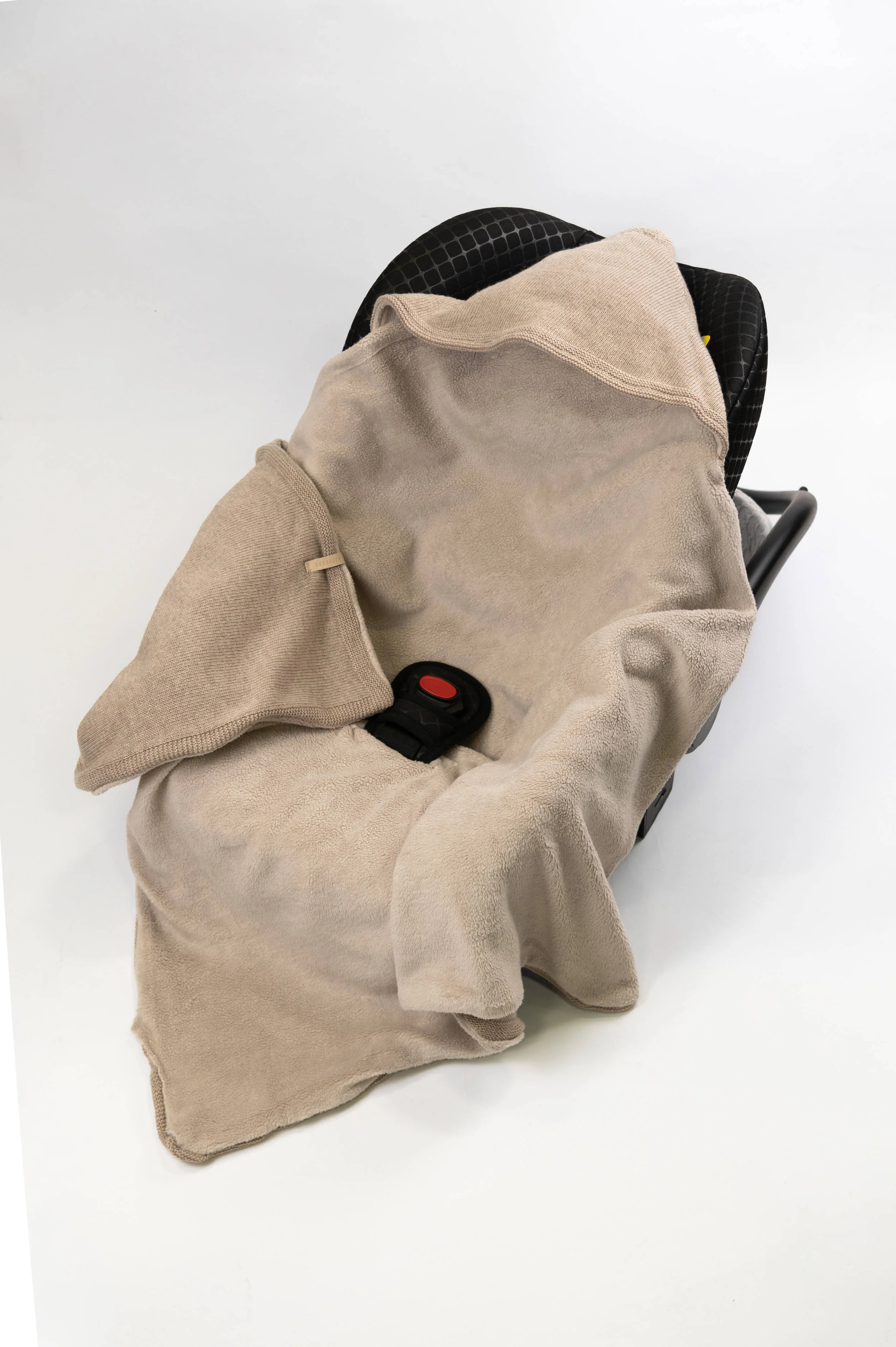Copertina Wrap 4 stagioni con Cashmere e lato teddy - STONE SAND 505 - Image 6
