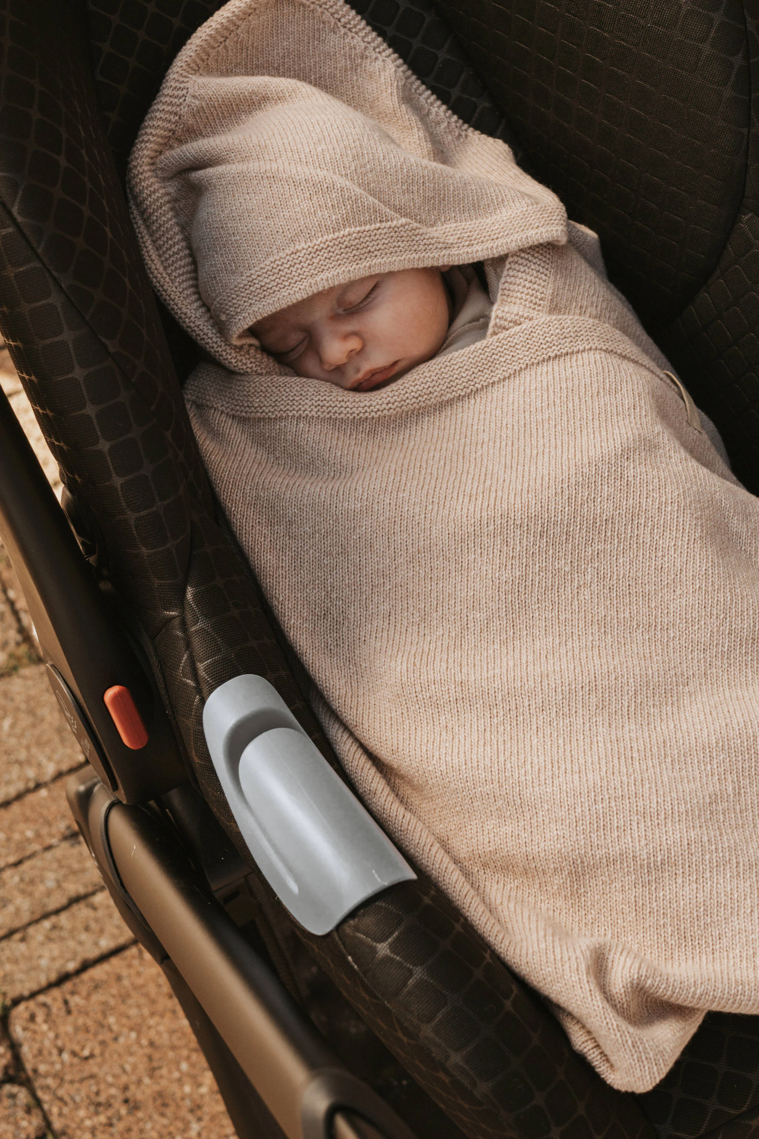 Copertina Wrap 4 stagioni con Cashmere - LIGHT CHOCOLATE MELANGE 318 - Image 6