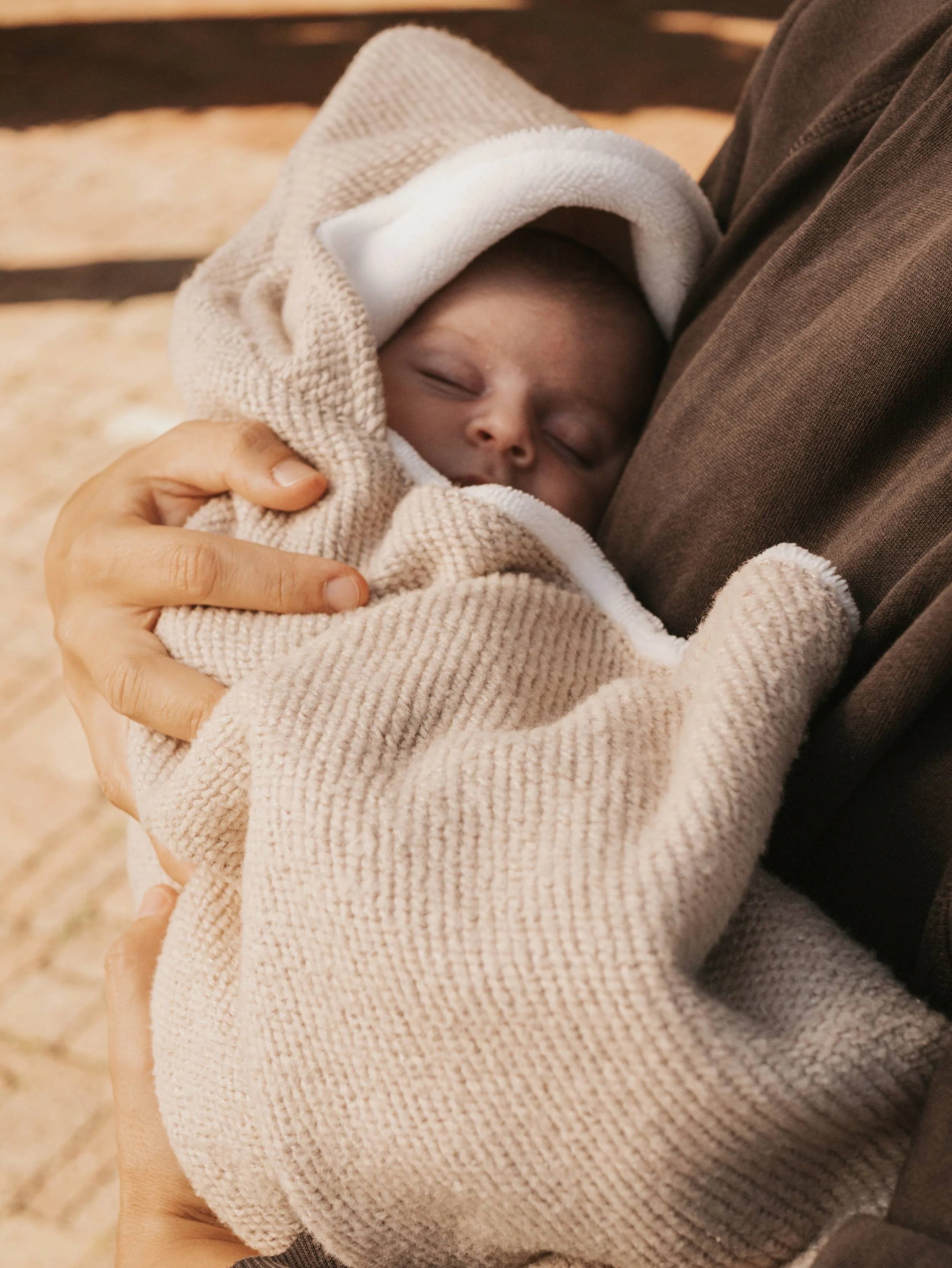 Copertina Wrap con cappuccio brushed - NEUTRAL PINK 47 - Image 7