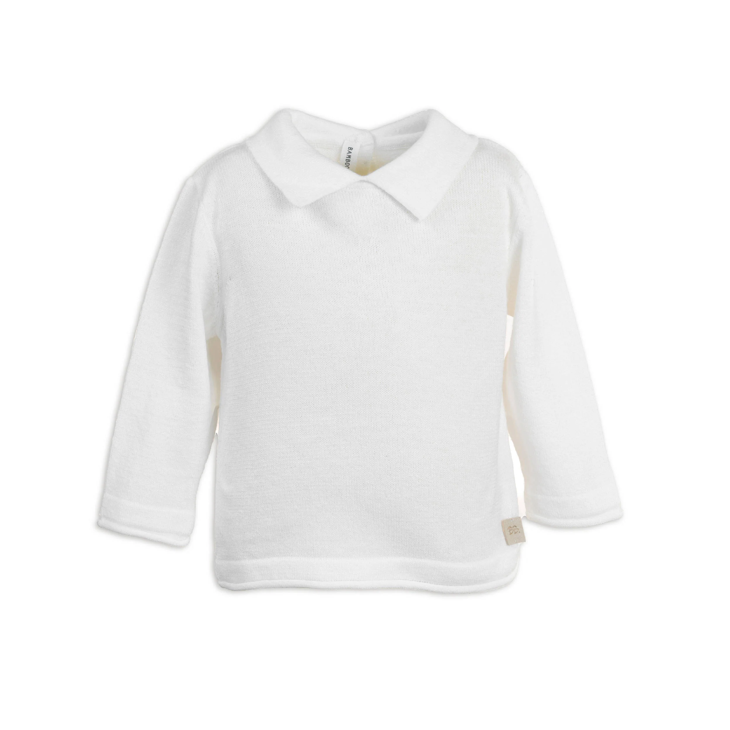 Maglia con colletto - WARM WHITE 128