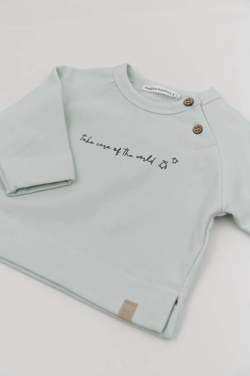 Maglia 'Take care' - BLU BLUSH 125 - Image 2