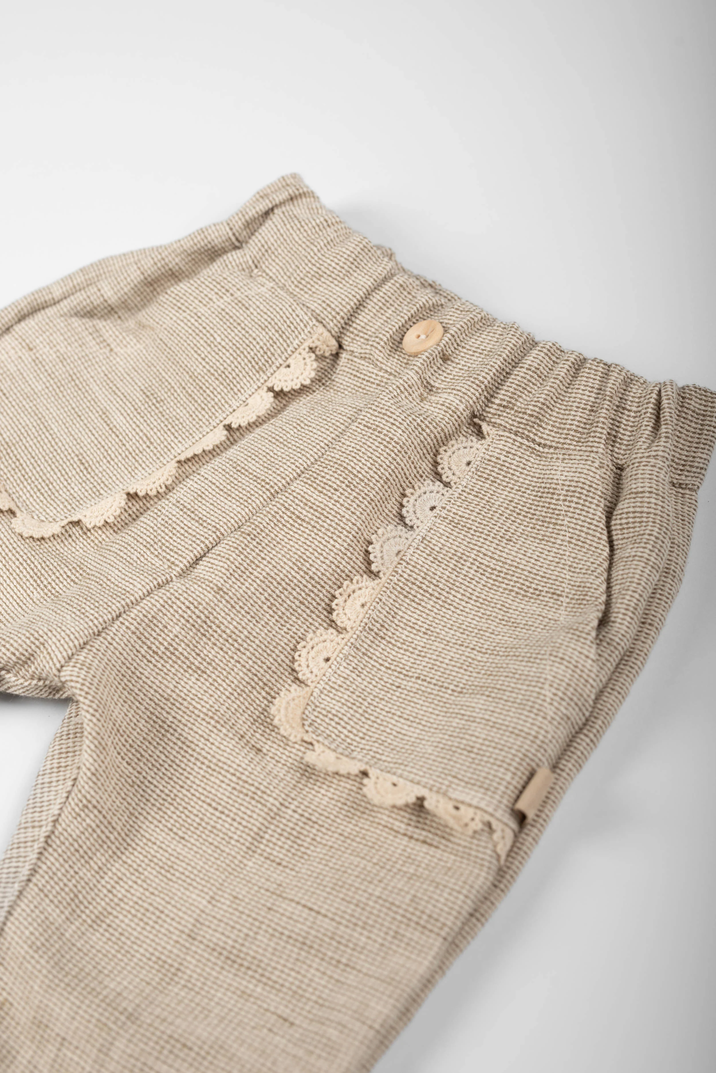 Pants con tasche in Embroidery - MUSTARD 270 - Image 2