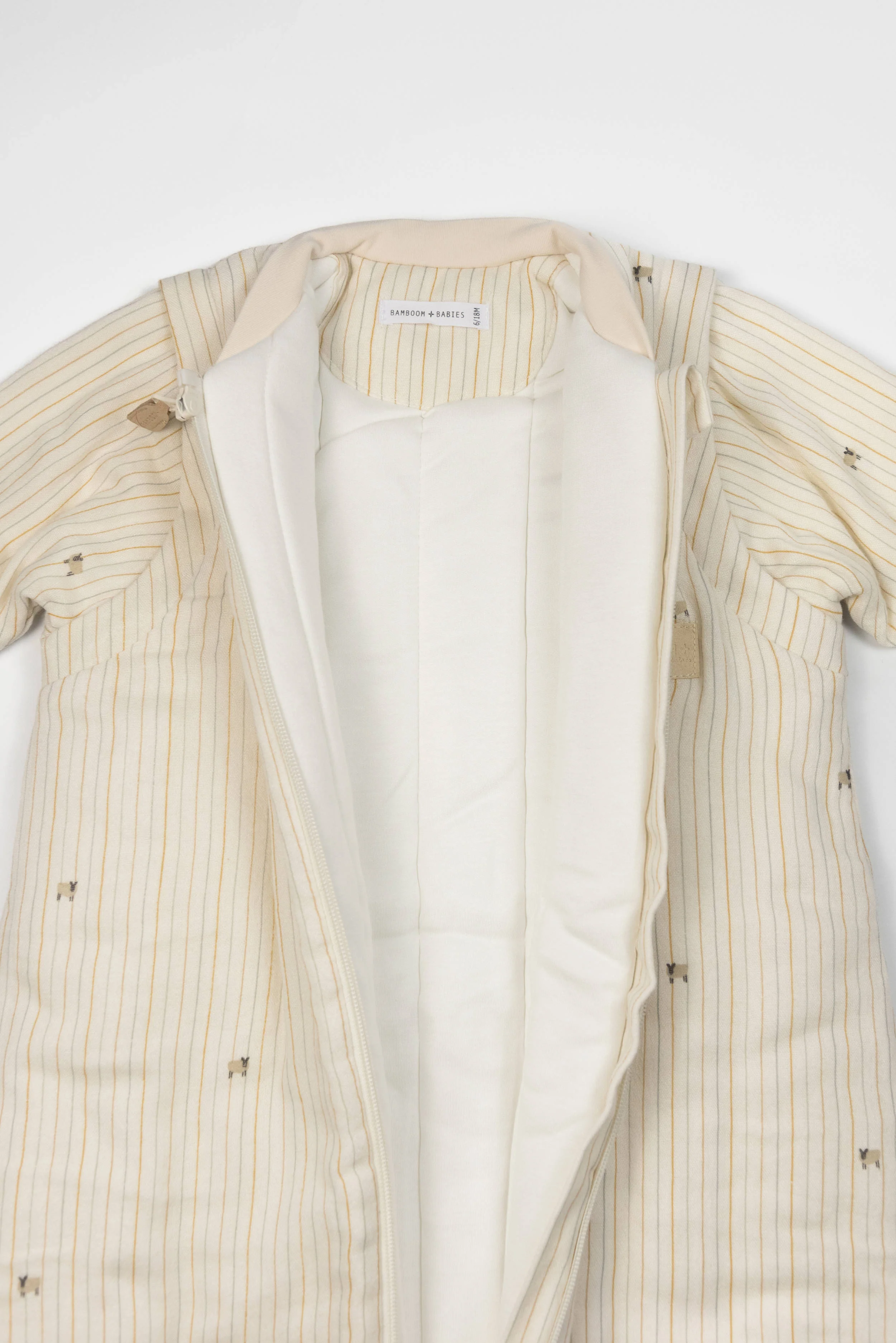 Sacco nanna neonato Combi 18-36M- TOG 2.7 con maniche e piedini - FARM STRIPE 532 - Image 3