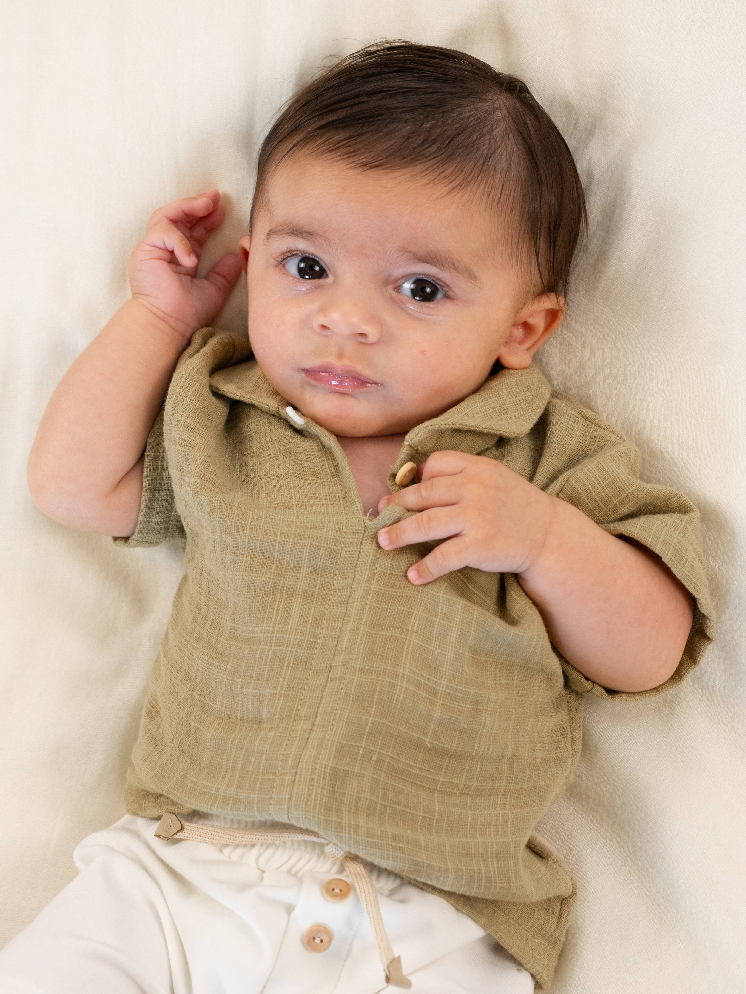 Shirt con colletto - MUSTARD 270 - Image 5