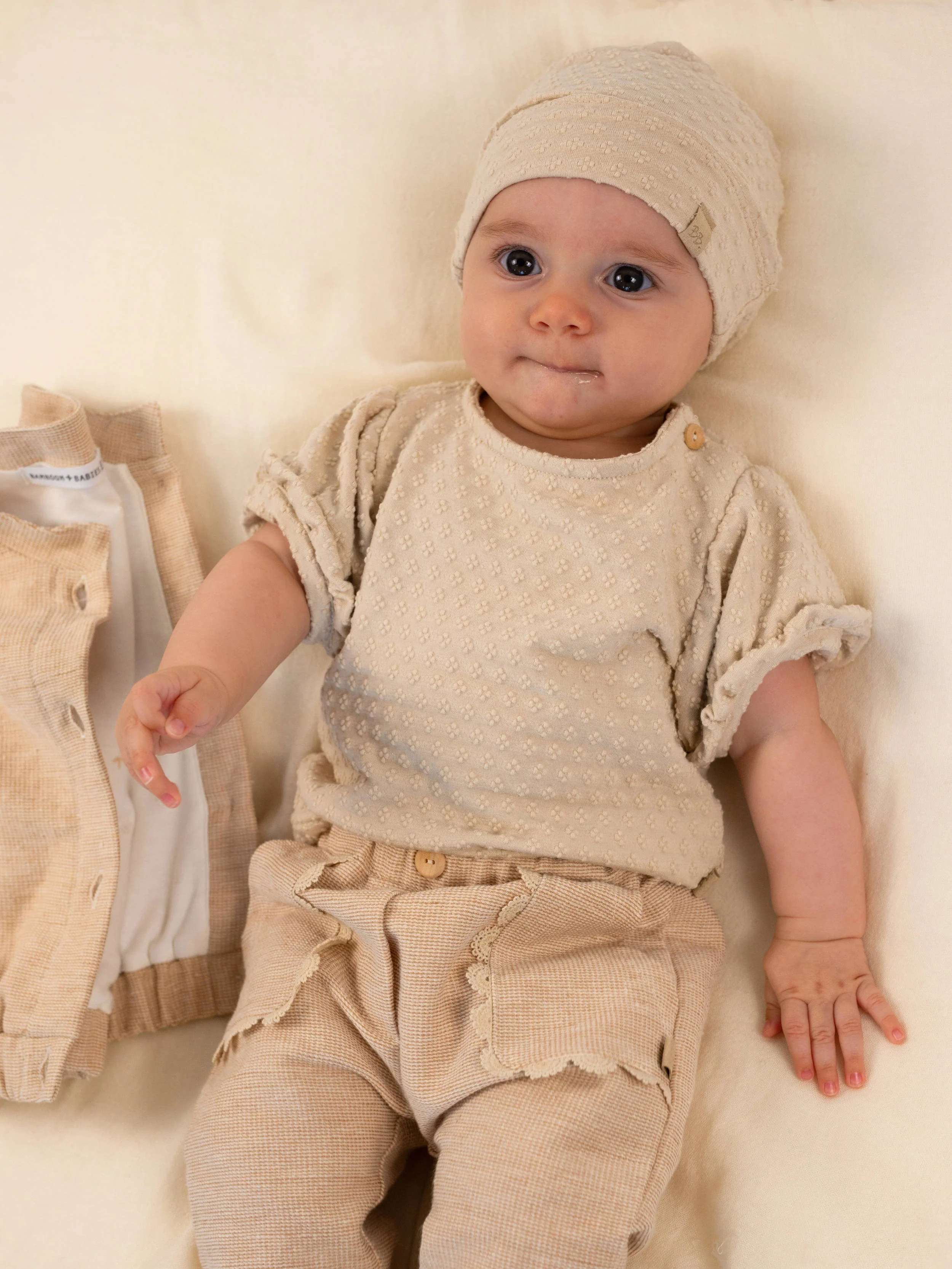 Shirt manica corta a palloncino - ALMOND CREAM 273 - Image 3