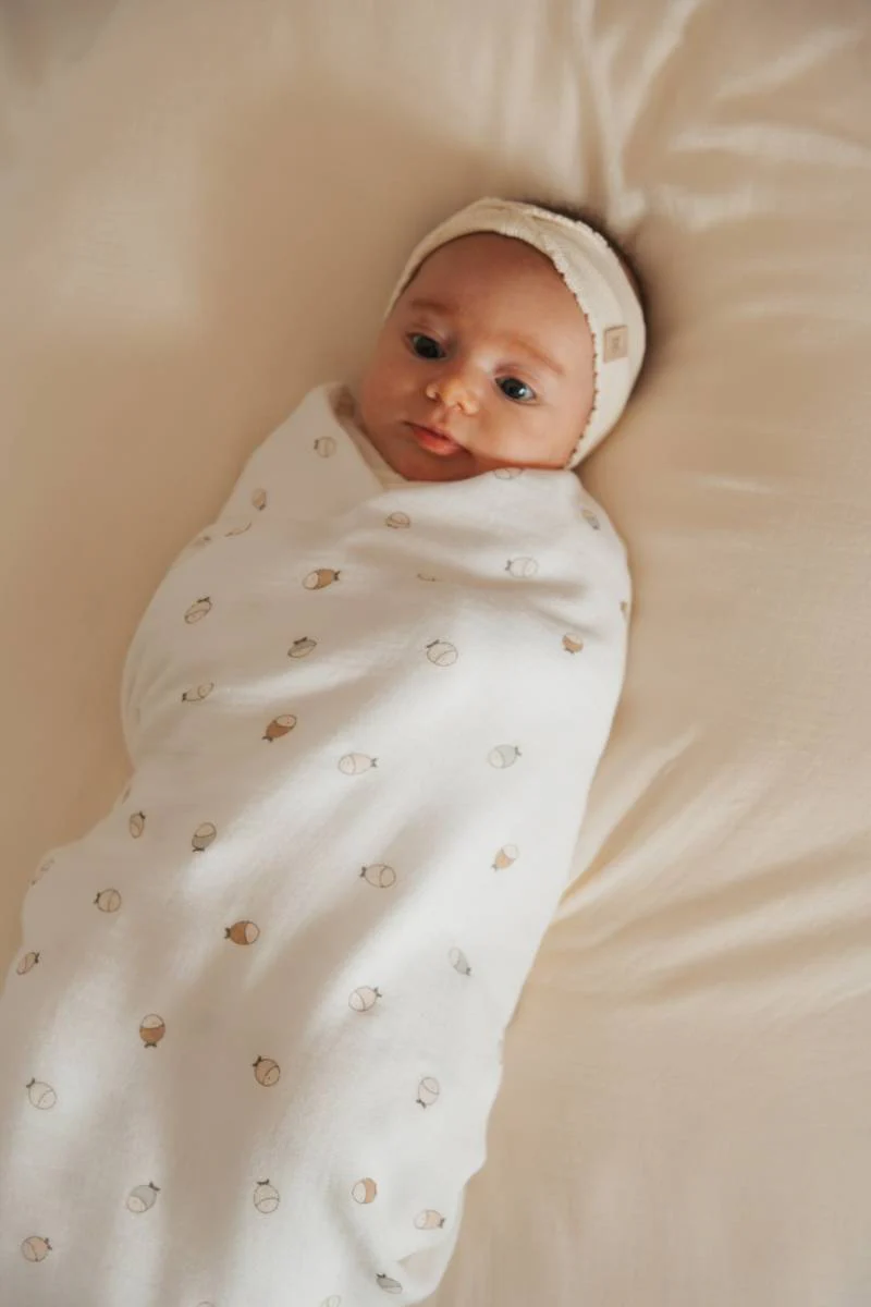 Swaddle Muslin XL multi-uso 120x120cm - FISHES 242 - Image 3
