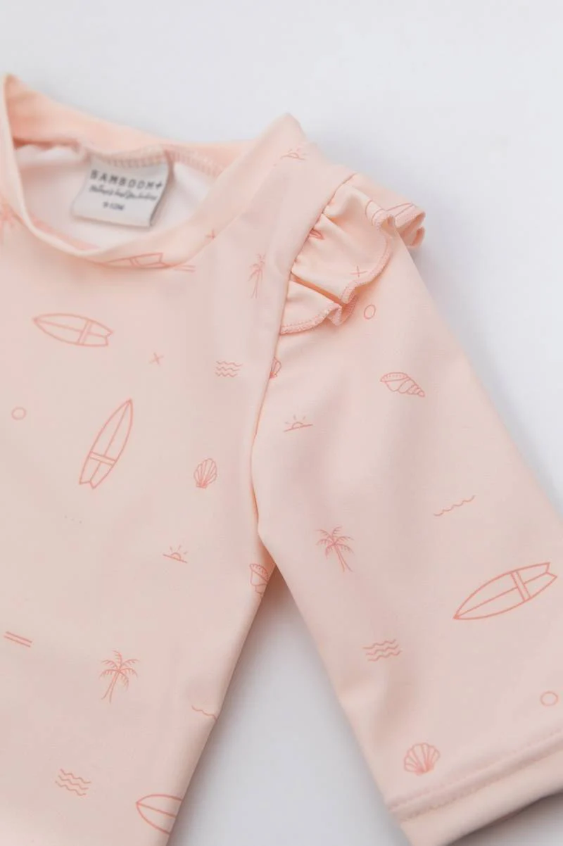 T-shirt Mare Maniche 3/4 UV50+- Bimba - SURF PRINT GIRL 235 - Image 3