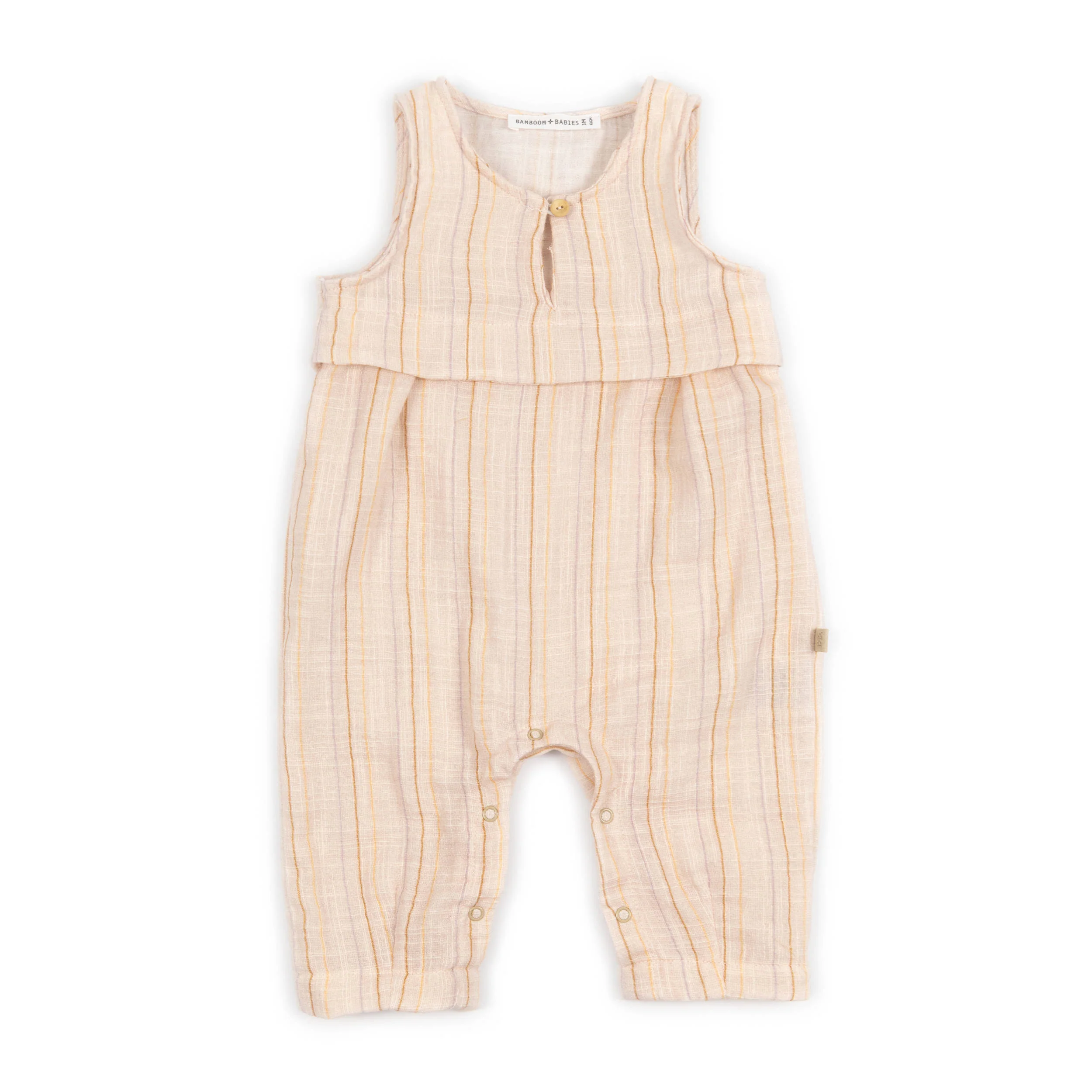 Tuta a salopette - STRIPE PINK 277