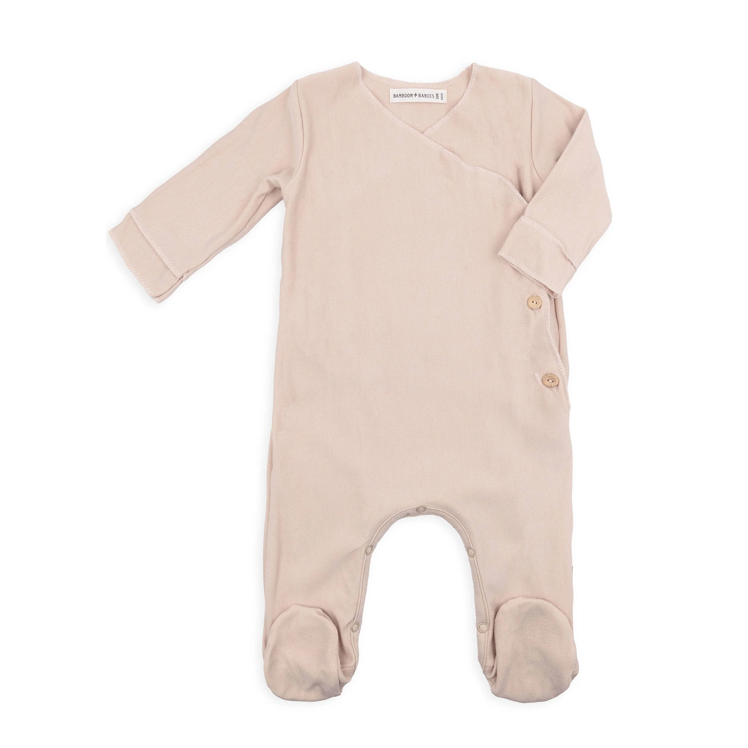 Tutina con piedi Pure - VINTAGE PINK 341